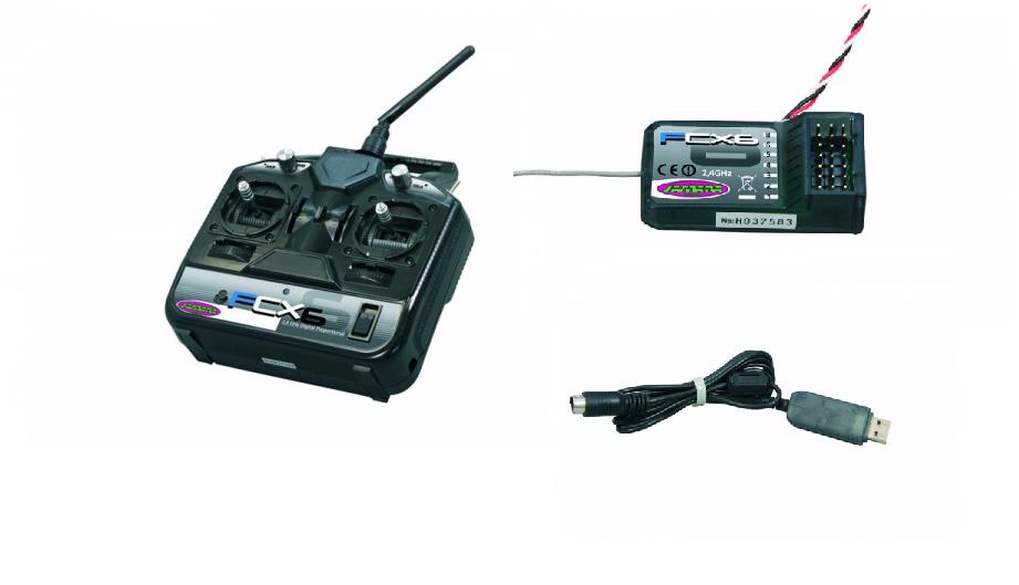 Set radiocomanda FCX 6, 2,4 GHz